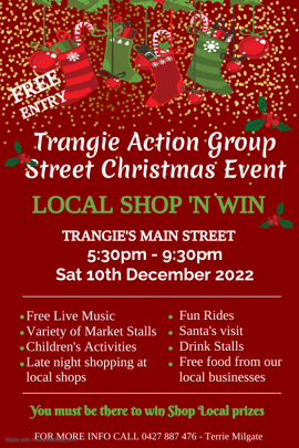 Trangie Action Group Shop 'n Win Street Party